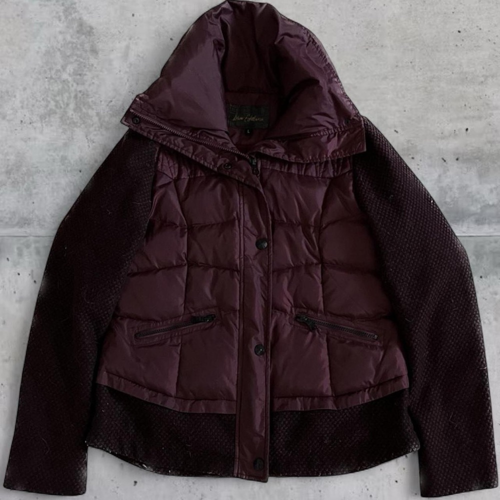 Sam Edelman Nylon & Wool Winter Jacket Bordeaux Red